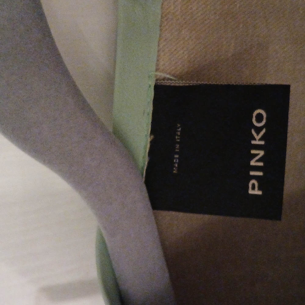 Pinko Mint Green V-Neck Dress - Picture 2 of 14